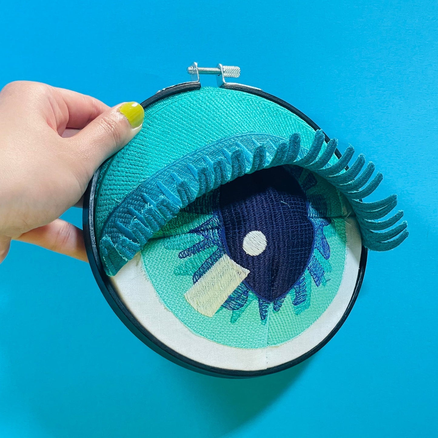 KIKI | Wall Hanging Fiber Art Eye