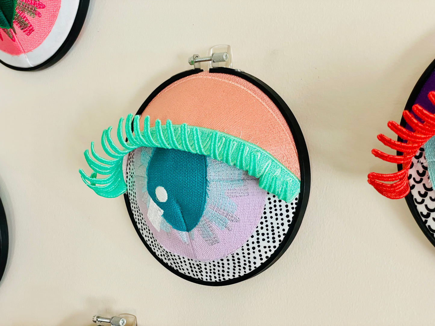 ANYA | Wall Hanging Fiber Art Eye