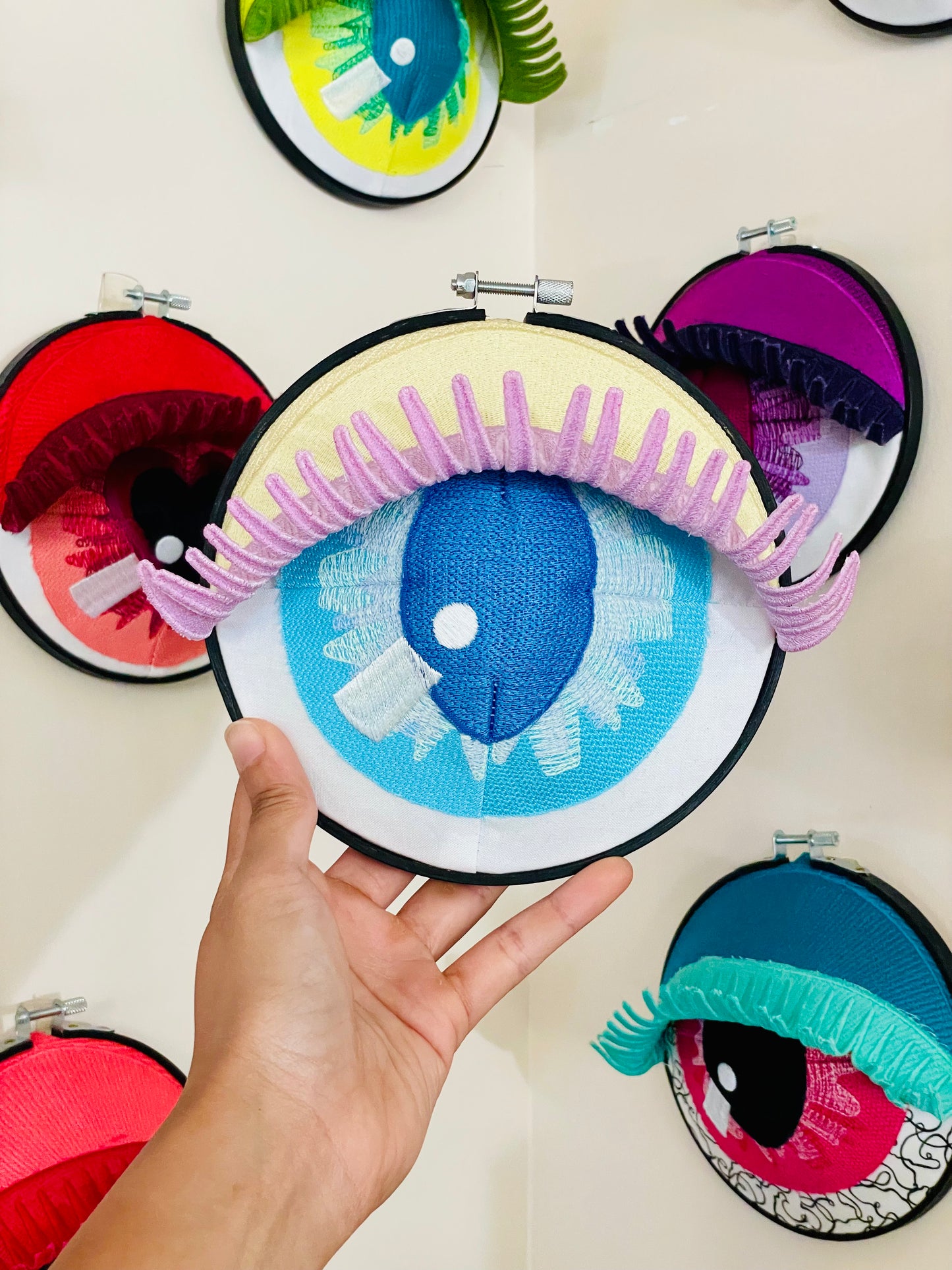 BREE | Wall Hanging Fiber Art Eye