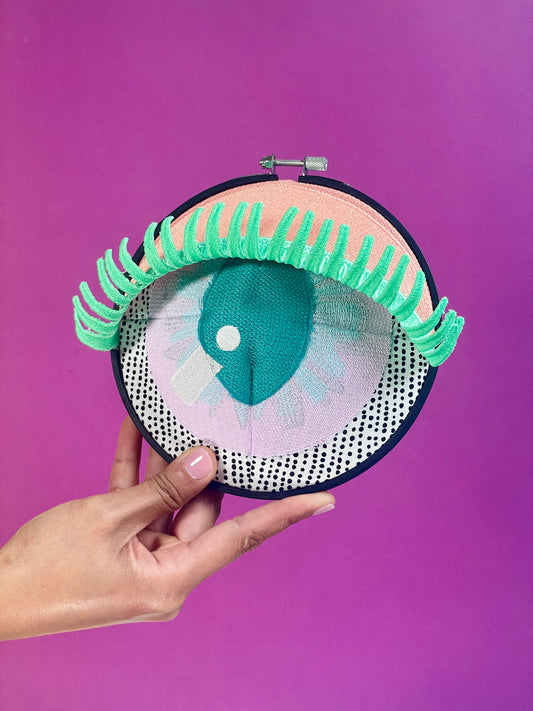 ANYA | Wall Hanging Fiber Art Eye