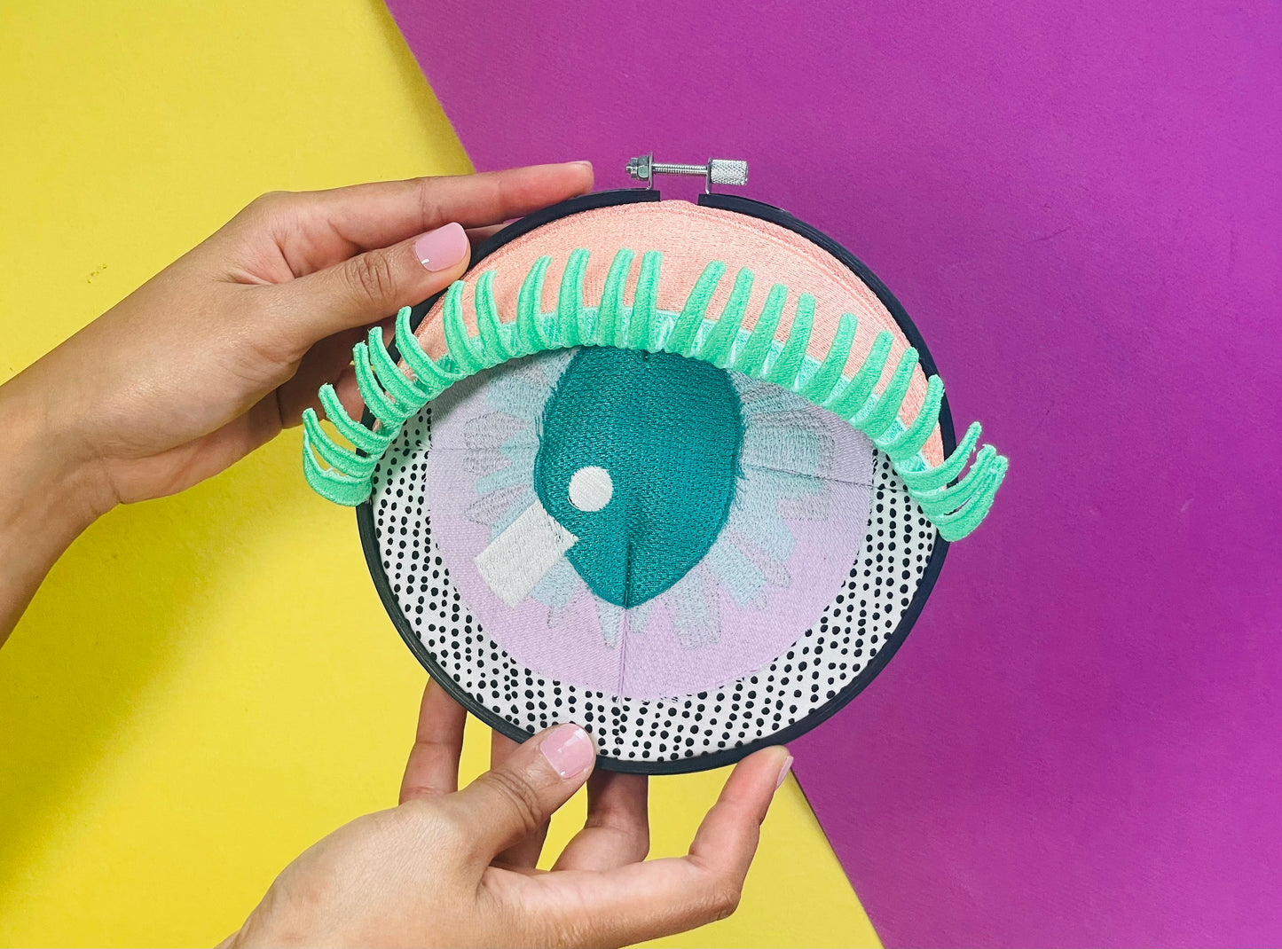 ANYA | Wall Hanging Fiber Art Eye