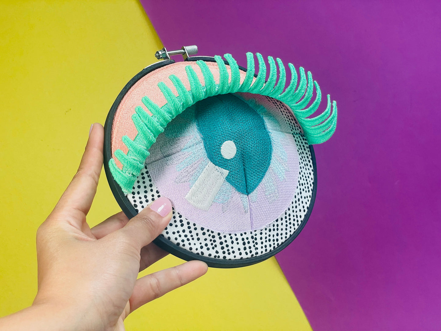 ANYA | Wall Hanging Fiber Art Eye