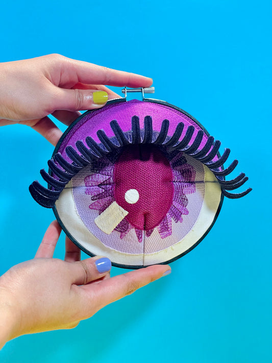 RAJA | Wall Hanging Fiber Art Eye