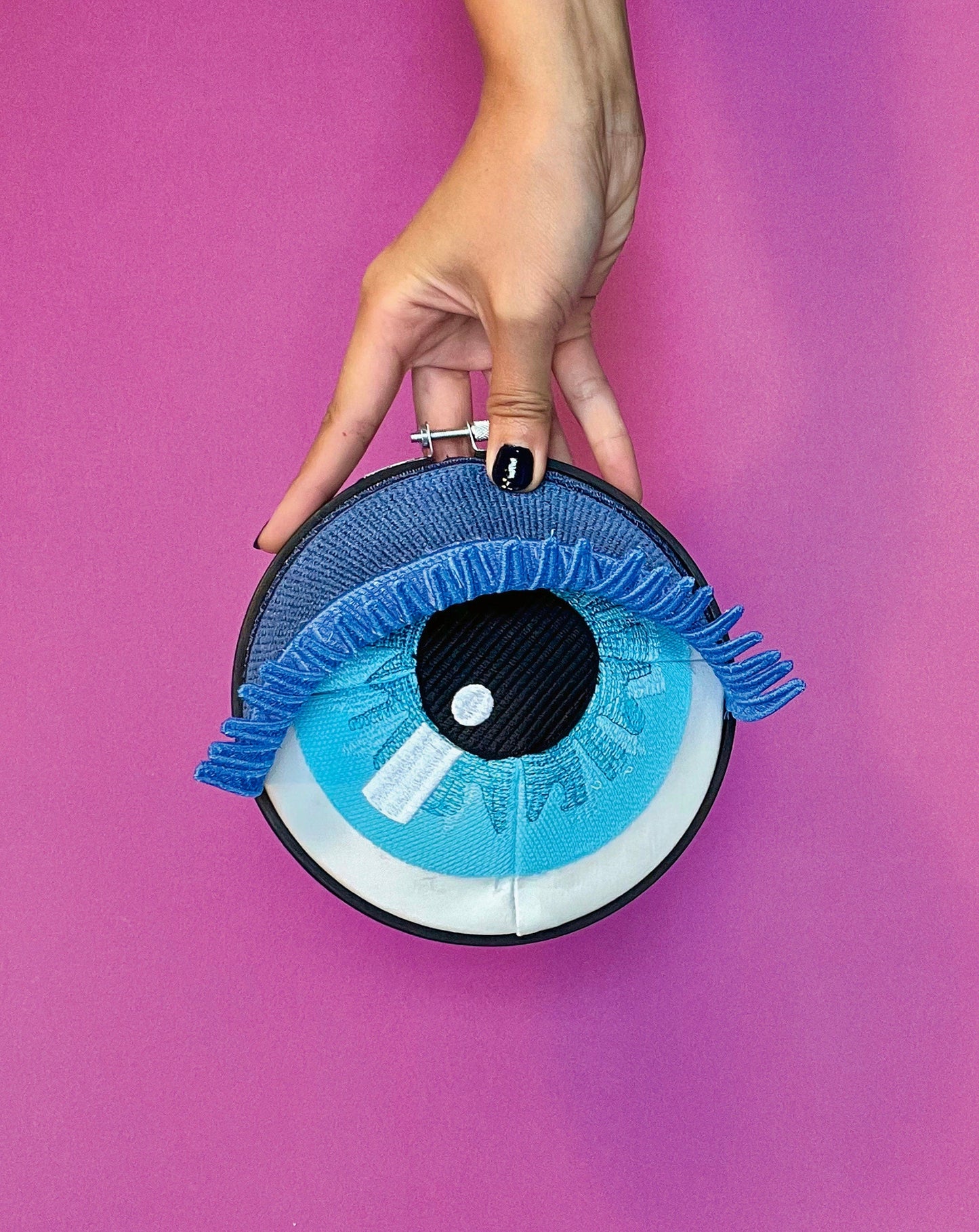 AZUL | Wall Hanging Fiber Art Eye