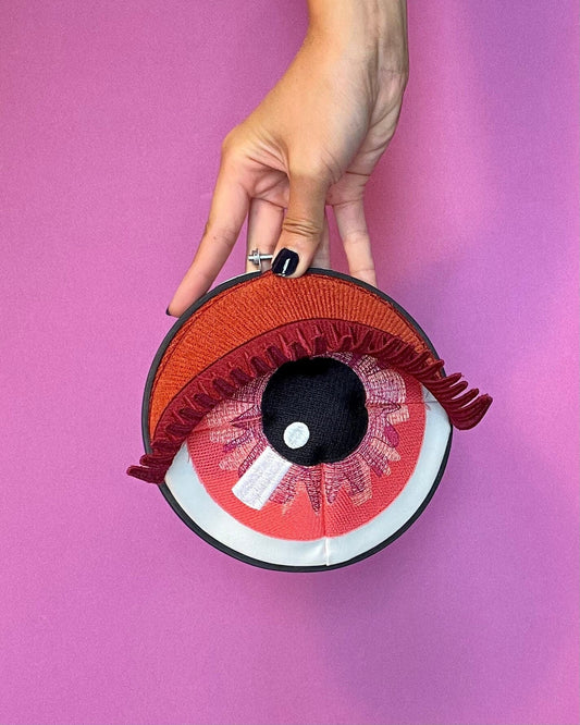 ROUX | Wall Hanging Fiber Art Eye