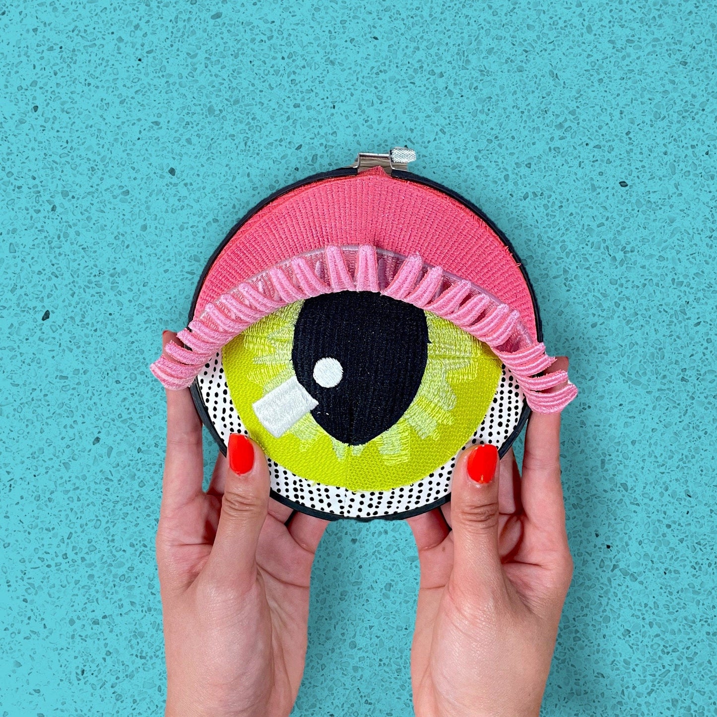 CERA | Wall Hanging Fiber Art Eye