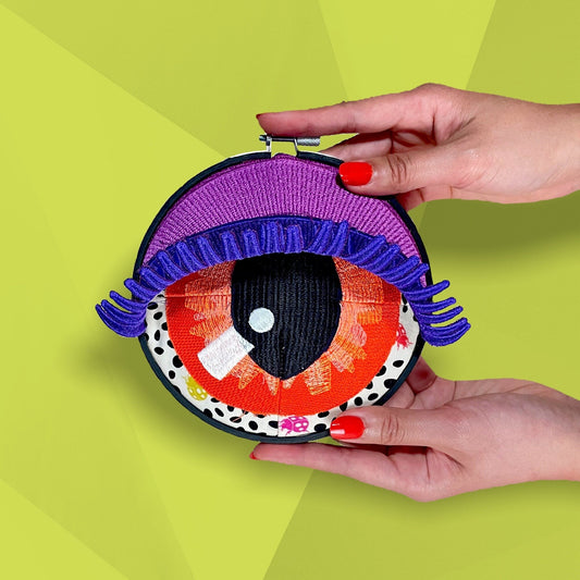 VIV | Wall Hanging Fiber Art Eye